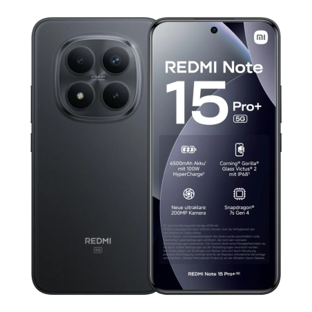 Xiaomi Redmi Note 15 pro+ 5G 8 Go/256 Go Noir | -41% au lieu