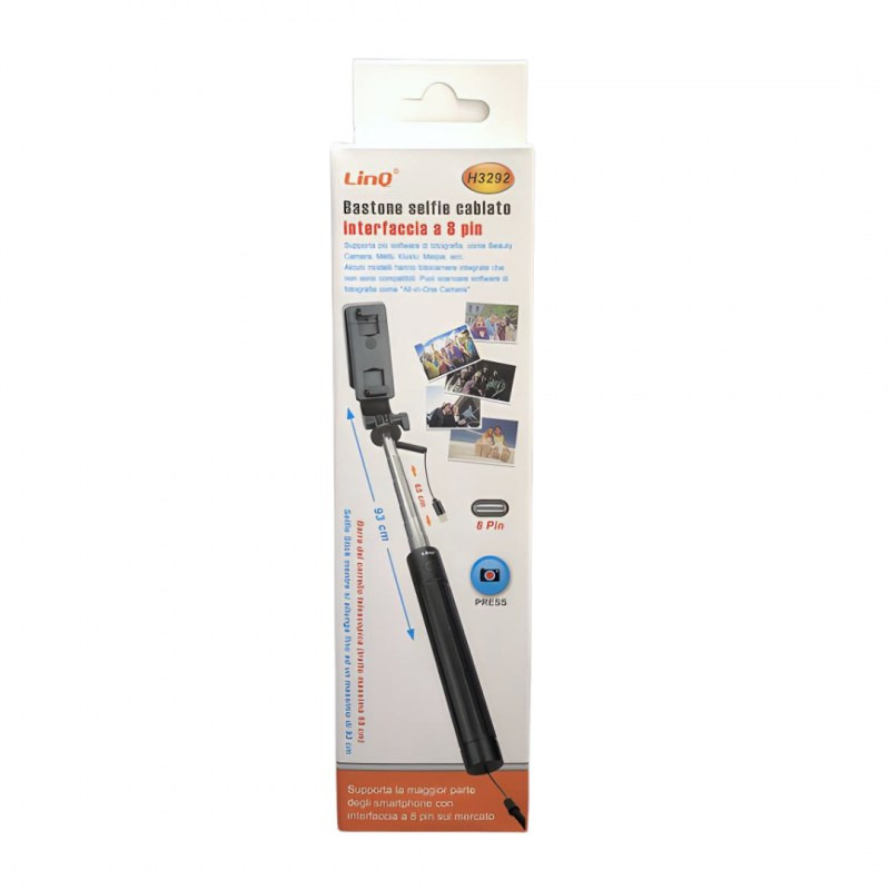 Selfie Smartphone Holder LinQ H3292 – 8-pin connector Selfie Smartphone Holder LinQ H3292 – 8-pin connector