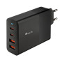 Chargeur mural NGS Bud – 100W Noir, 4 ports USB-C/USB-A