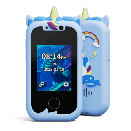 Toy Smartphone ECO KP08 Unicorn – IPS screen, dual camera, Blue
