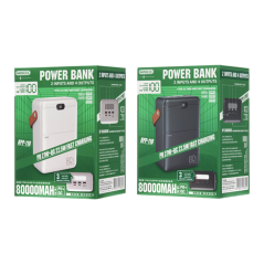 Remax RPP-118 Power Bank 80,000mAh White