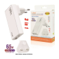Wall Charger LinQ AC6568 – USB-C + USB 65W, UK Plug