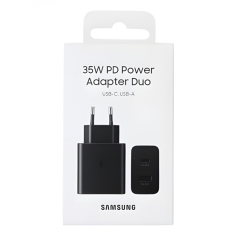 Samsung adaptateur secteur 35W Duo USB-C + USB | Smarty
