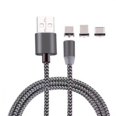 Câble magnétique tressé 3-en-1 | Smarty Paris