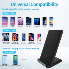 Chargeur sans fil vertical 15 W USB Type-C ECO
