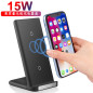 Chargeur sans fil vertical 15 W ECO – USB / Type-C Chargeur sans fil vertical 15 W ECO – USB / Type-C
