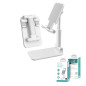 Adjustable Foldable Phone Stand Devia – White Adjustable Foldable Phone Stand Devia – White
