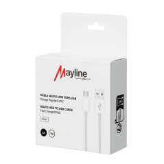 USB to Micro USB Cable Mayline 1 m 20 W | Smarty