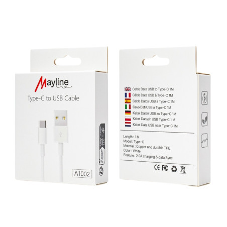 Câble USB vers USB‑C Mayline – 1 m 20 W