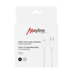 Câble USB-C Lightning Mayline 1 m 20 W | Smarty