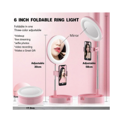 Ring Light with Mirror and Phone Holder ECO – 3500-6000 K
