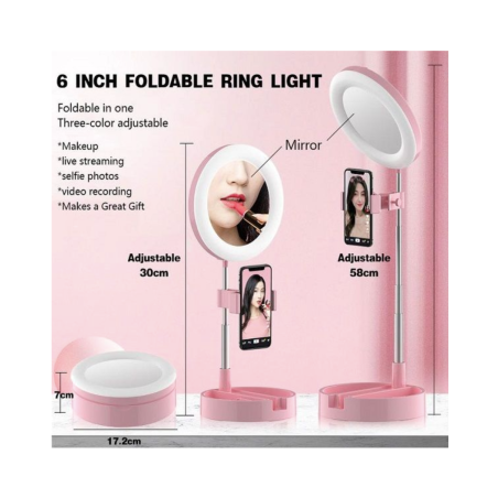 Ring Light with Mirror and Phone Holder ECO – 3500-6000 K