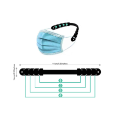 Blue Adjustable Mask Comfort Strap | Smarty Paris