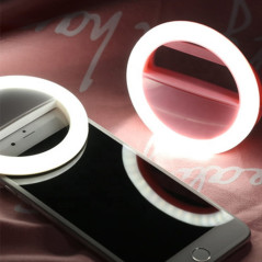 Anneau lumineux selfie LED à piles AAA | Smarty