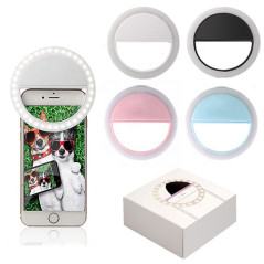 Anneau lumineux selfie LED à piles AAA | Smarty