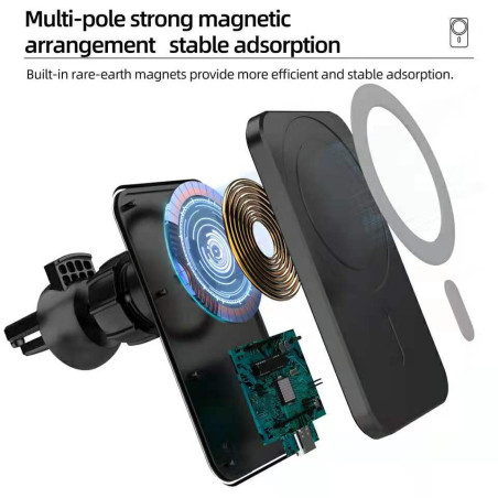 Wireless MagSafe Charger ECO 15W – Vent Mount