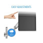 Support de moniteur V7 réglable – Argent Support de moniteur V7 réglable – Argent