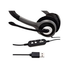 V7 Deluxe USB Stereo Headset Black | Smarty