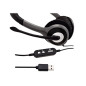 USB Stereo Headset V7 Deluxe – Black with Mic