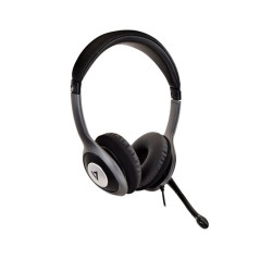 V7 Deluxe USB Stereo Headset Black | Smarty
