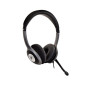 USB Stereo Headset V7 Deluxe – Black with Mic