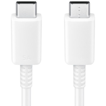 Samsung Câble USB-C vers USB-C EP-DN975BW – 5 A 100 W Blanc