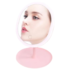 Touch LED Makeup Mirror Pink | Smarty