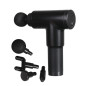 Pistolet de massage ECO – Noir, 4 têtes 6 vitesses