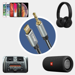 Câble Lightning jack 3,5 mm LinQ A3522
