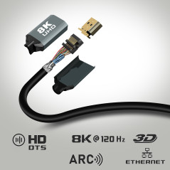 Câble HDMI 8K 1,5 m LinQ HD8K15
