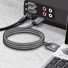 HDMI cable LinQ 8K - 1.5 m braided nylon HD8K16