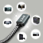 Câble HDMI LinQ 8K - 1,5 m nylon tressé HD8K16 Câble HDMI LinQ 8K - 1,5 m nylon tressé HD8K16