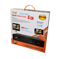 NVR Recorder LinQ NVR-6604 – H.265, 4 PoE channels, 5MP