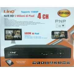 LinQ NVR-6604 4CH PoE 5MP NVR recorder | Smarty