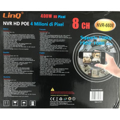 Enregistreur NVR 8 CH PoE 4 MP LinQ NVR-6608 | Smarty