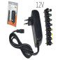 Chargeur universel LinQ T-128P – 36 W, 12 V, 8 embouts