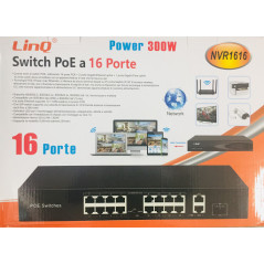 Enregistreur NVR LinQ NVR1616 16 canaux PoE 5 MP