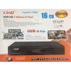 Enregistreur NVR LinQ NVR1616 16 canaux PoE 5 MP