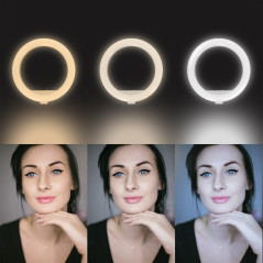 Support selfie trépied LinQ ZP9906 – anneau lumineux Bluetooth 70 cm