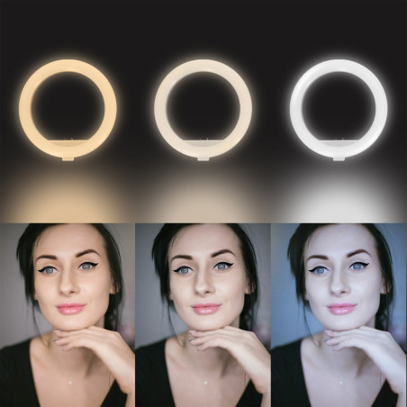 Support selfie trépied LinQ ZP9906 – anneau lumineux Bluetooth 70 cm