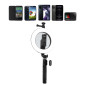 Support selfie trépied LinQ ZP9906 – anneau lumineux Bluetooth 70 cm Support selfie trépied LinQ ZP9906 – anneau lumineux Bluetooth 70 cm
