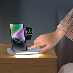 Chargeur sans fil 3-en-1 Devia | Smarty Paris