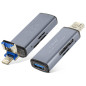 Lecteur de cartes LinQ OTG802 – Micro-SD/SD 2-en-1 Lightning / USB Lecteur de cartes LinQ OTG802 – Micro-SD/SD 2-en-1 Lightning / USB
