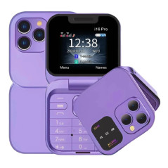 Mini téléphone i16 Pro double Nano SIM Violet