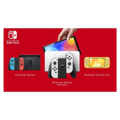 Nintendo Console Switch OLED – Joy-Con blanc