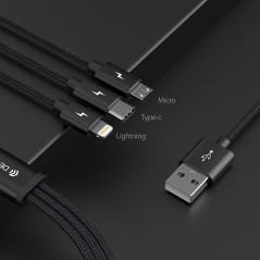 Devia Gracious Series 3-in-1 Cable 5V 3A 1.2 m