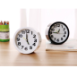 Quartz Travel Alarm Clock ECO – Round White Quartz Travel Alarm Clock ECO – Round White