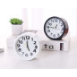 Quartz Travel Alarm Clock ECO – Round White Quartz Travel Alarm Clock ECO – Round White