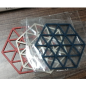 Dessous de plat silicone ECO – Triangle blanc Dessous de plat silicone ECO – Triangle blanc
