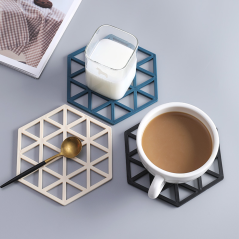 Dessous de plat silicone triangle blanc ECO | Smarty
